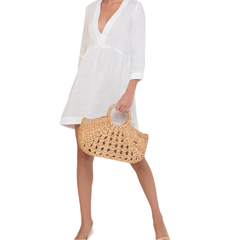 Milk & Roses White "Tamara" Mini Dress XS